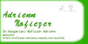 adrienn noficzer business card